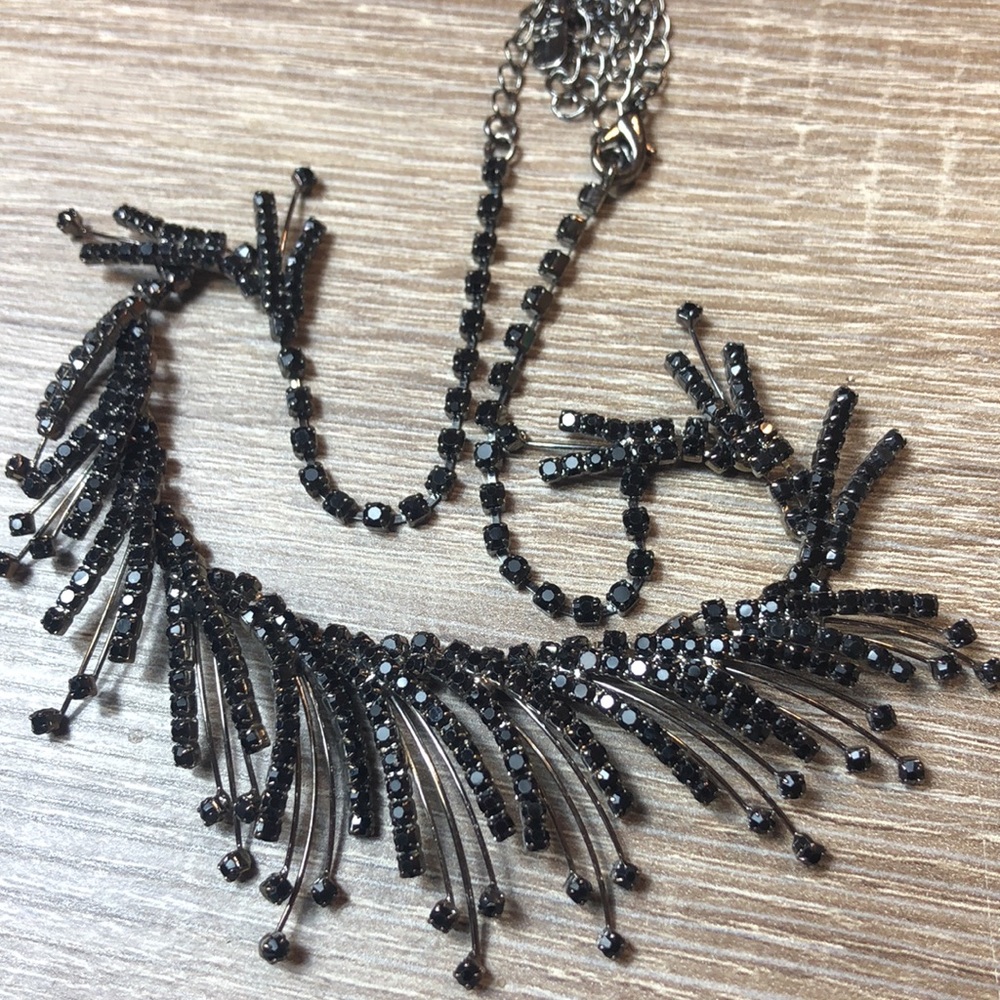 Black emerald Choker With Extender